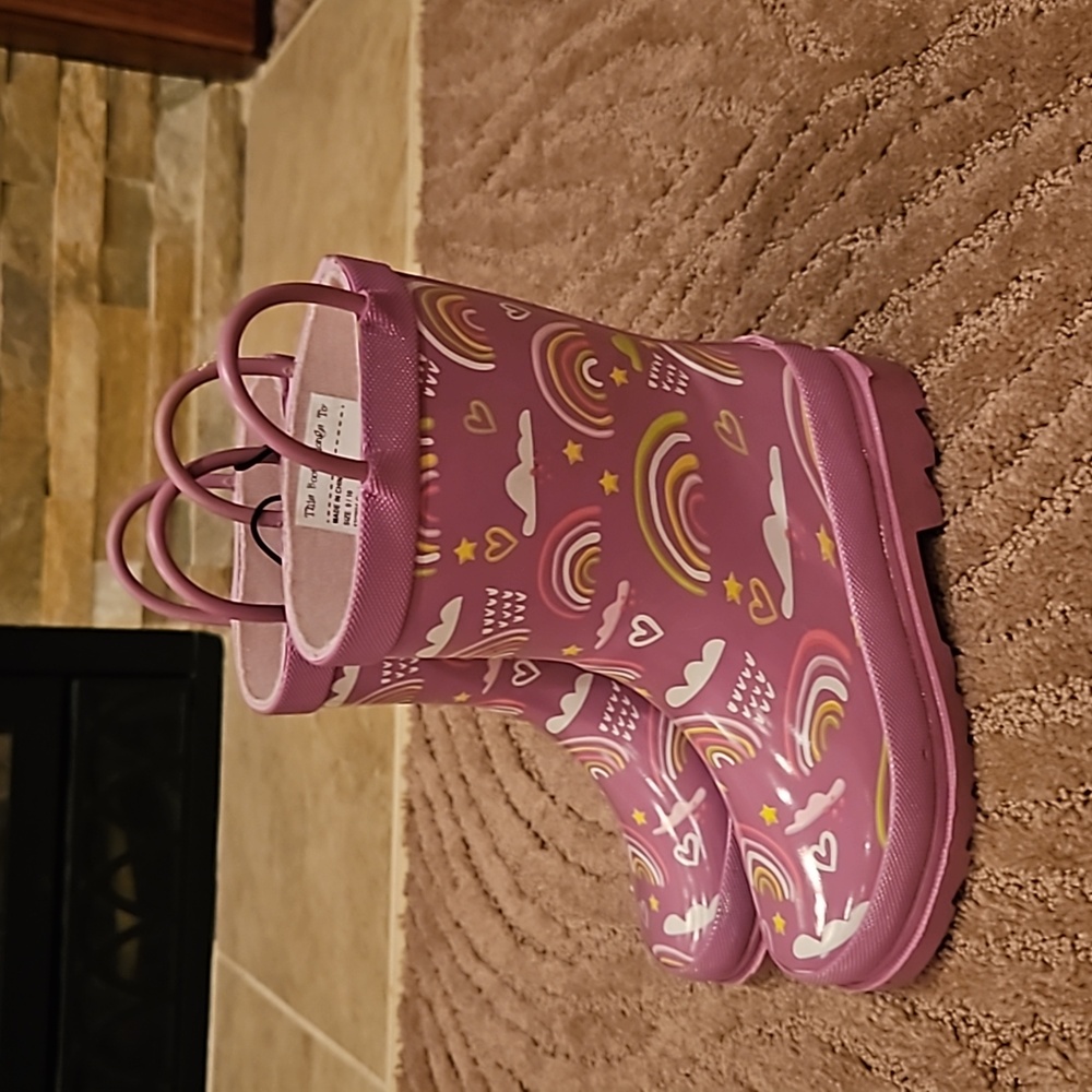 Lily & Dan Girls Rainboots size 9/10